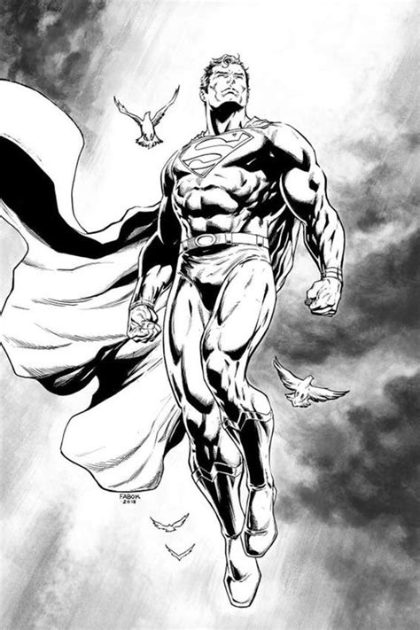 Action Comics Yesteryear Comics Jason Fabok Black And White Variant Superman Drawing Superman