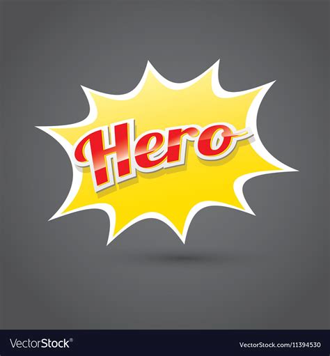 Super Hero Label Or Sign Royalty Free Vector Image