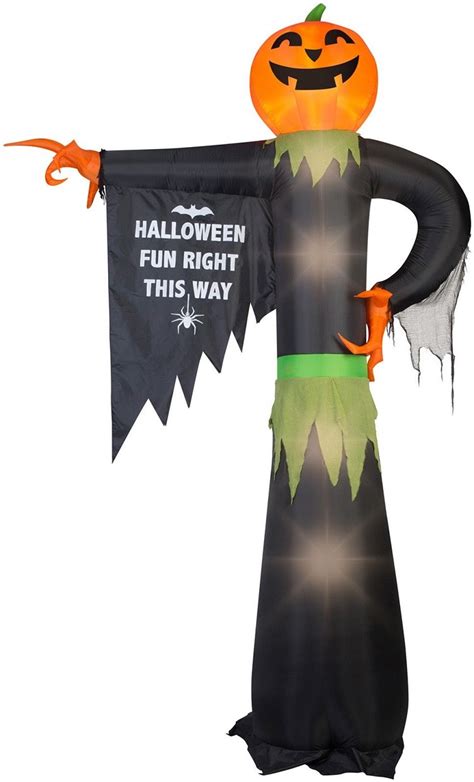 Gemmy Halloween Inflatable 12 Ft Pumpkin Reaper