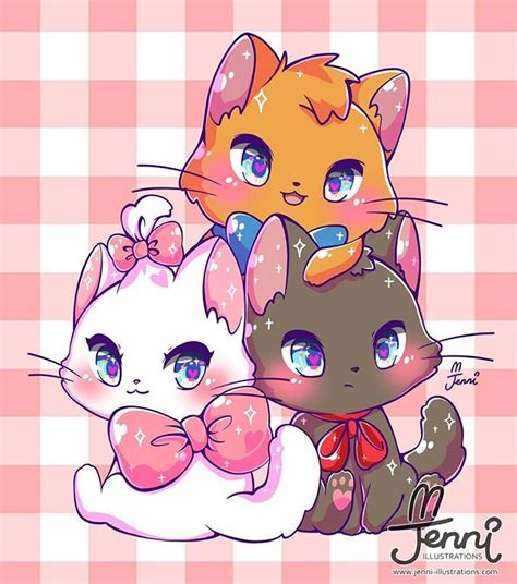 Cutest Art Of Sparkling Kittens From Jennillustrations