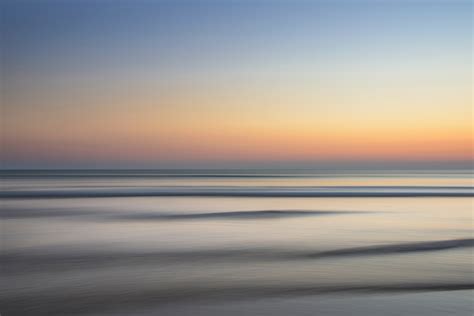 Ocean Horizon Sunset Wave Minimalism Hd Nature 4k