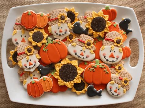 Autumn Cookie Platter Fall Cookies Thanksgiving Cookies Fall