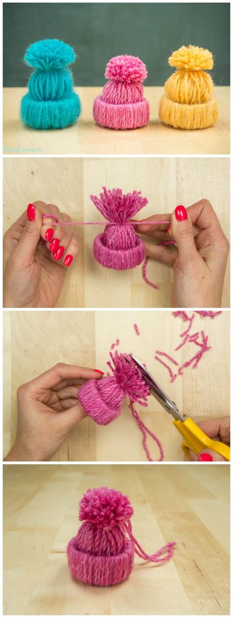 Make A Little Yarn Hat Ornament