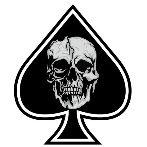 Ace Of Spades Playing Card Grunge Vintage Design 1419742 Vector Art At Vecteezy