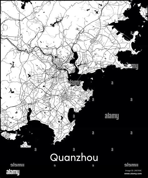 Quanzhou Map Stock Vector Images Alamy