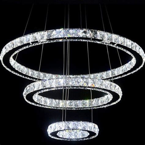 Modern Chandeliers Crystal Diamond Ring Led Crystal Chandelier Light