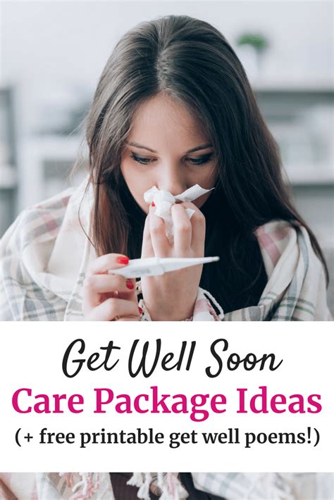 Get well soon, my friend. Printable Get Well Poems + Care Package Ideas for a Sick ...