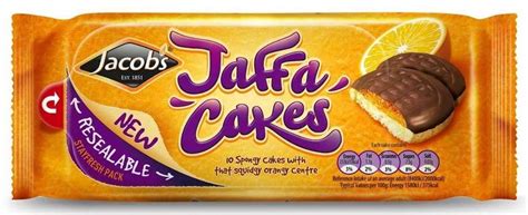 Wrap with plastic and store at room temperature. Jacob's Jaffa Cakes 10 Sponge Cakes with orange center Öffnungslasche auf Vorderseite ...