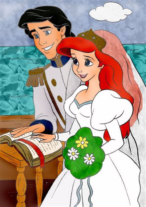 Eric And Ariels Wedding Disney Little Mermaids Ariel The Little