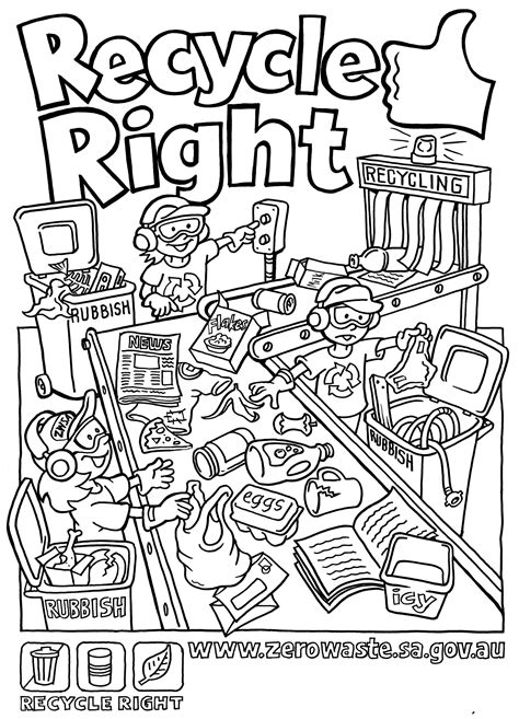 Recycling Coloring Pages For Kids Az Coloring Pages Alphabet Coloring