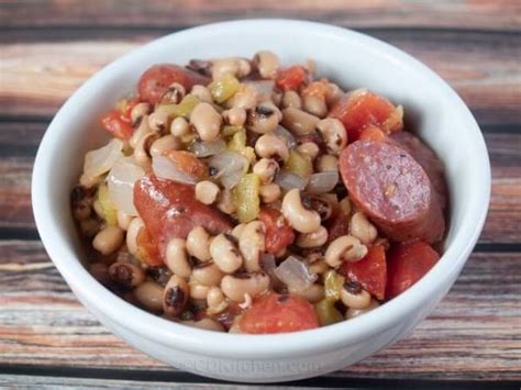 new year s black eyed peas with sausage