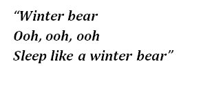 I want some good day, good day, good day good day, good day looks like a winter bear you sleep so happily i wish you good night, good night, good night good. "Winter Bear" by V (BTS) - Song Meanings and Facts