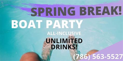 Craziest Spring Break Boat Party In Miami 401 Biscayne Blvd Miami August 3 To August 4