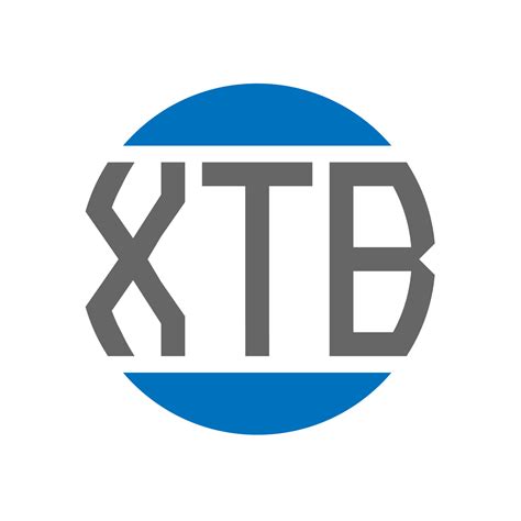 Diseño De Logotipo De Letra Xtb Sobre Fondo Blanco Concepto De