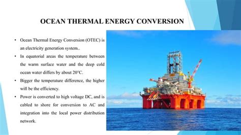 Ocean Thermal Energy Conversion Ppt