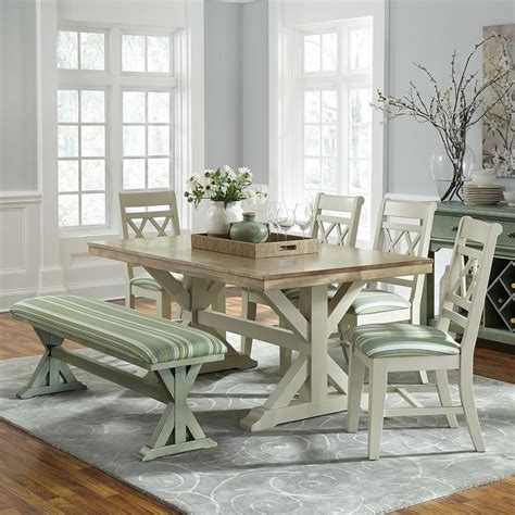 Farmhouse Dining Table And Chairs Amazon Farmhouse Extending Dining