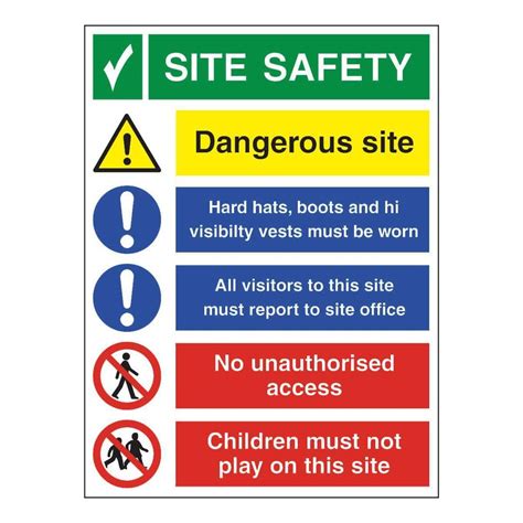 Rectangular White Safety And Instruction Signs For Industrial At Best