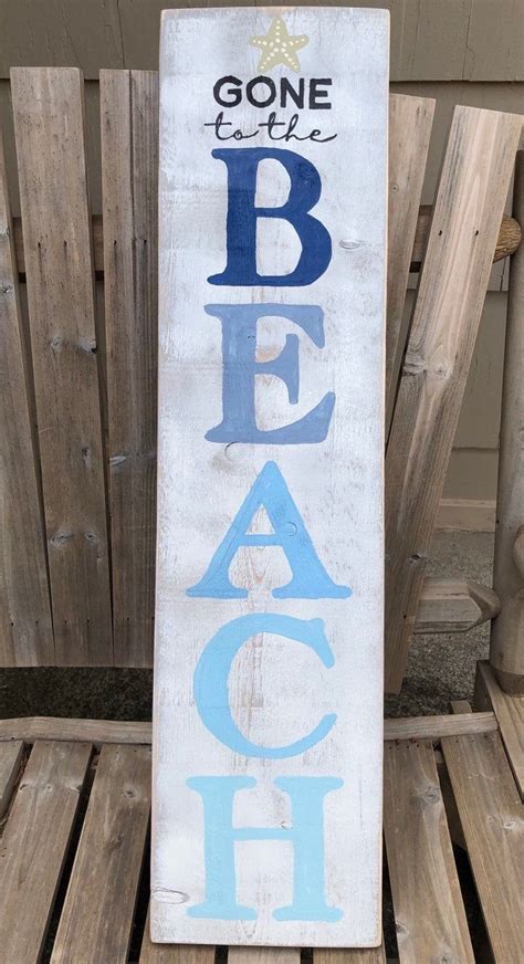 Rustic Beach Sign Beach Decor Beach Signs Beach House Decor