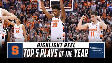 Syracuse Basketball Top 5 Plays Of The 2019 20 Season Stadium Youtube