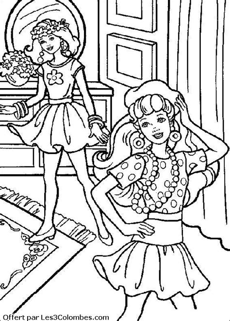 Et oui il s'agit bien de sangoku. dessin barbie 64 - Coloriage en ligne gratuit pour enfant