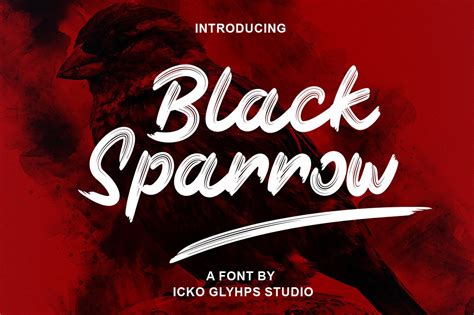 Black Sparrow Font Fonts Hungry