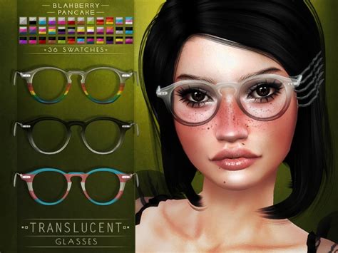 Translucent Glasses At Blahberry Pancake Sims 4 Updates