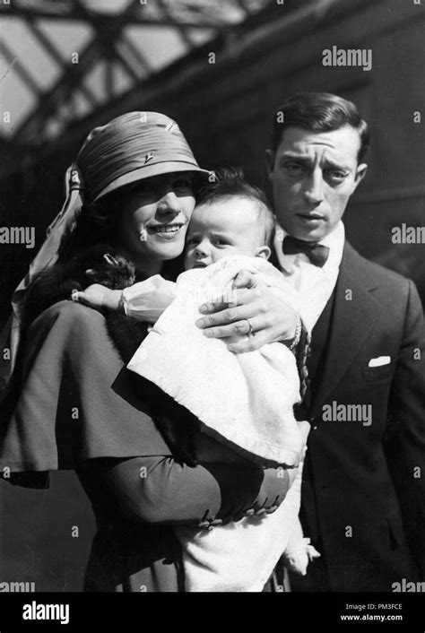 Studio Publicity Still Buster Keaton With Wife Natalie Talmadge And