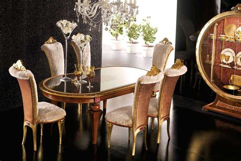 Your dining room set will be an important part of this. Black Floor With Gold Chair Glass Table - Elegant Luxury ...