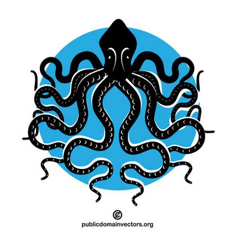 Octopus Vector Clip Art Image Public Domain Vectors