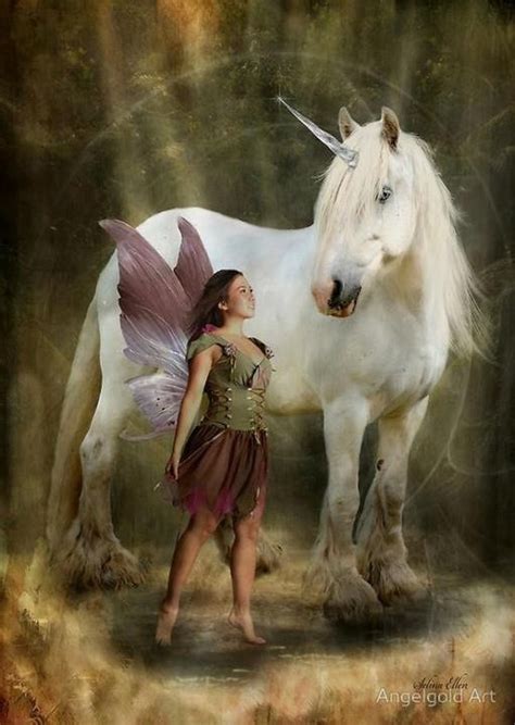 Unicorn N Angel Unicorn And Fairies Fantasy Creatures Magical Creatures