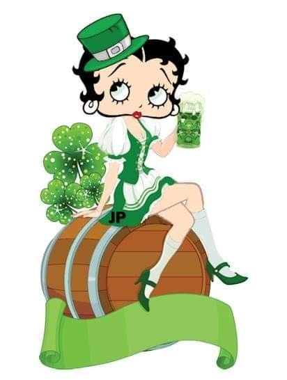 St Paddys Day St Patricks Day Betty Boop Art Betty Boop Pictures