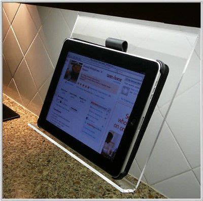 Compatible with ipad2 and new ipads with dimensions of 9.5 (h) x 7.31 (w) x 0.34 (d). Pin by Tina Passiglia on Kitchen | Kitchen ipad holder ...