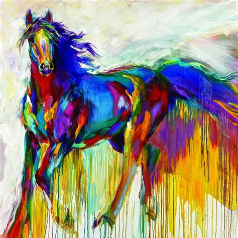 Barbara Meikle Horse Painting Abstract Horse Watercolor Horse
