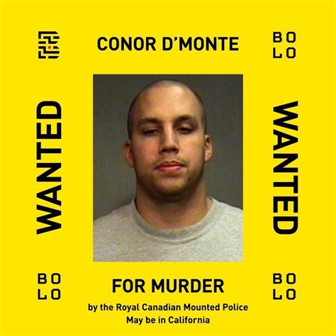 Conor Dmonte Wanted For Murder Up To Usd 75000 Reward 𝗣𝗹𝗲𝗮𝘀𝗲 𝘀𝗵𝗮𝗿𝗲 In Cooperation