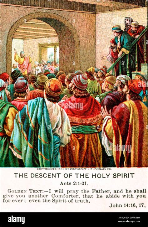 The Descent Of The Holy Spirit Acts 2 Stock Photo Alamy
