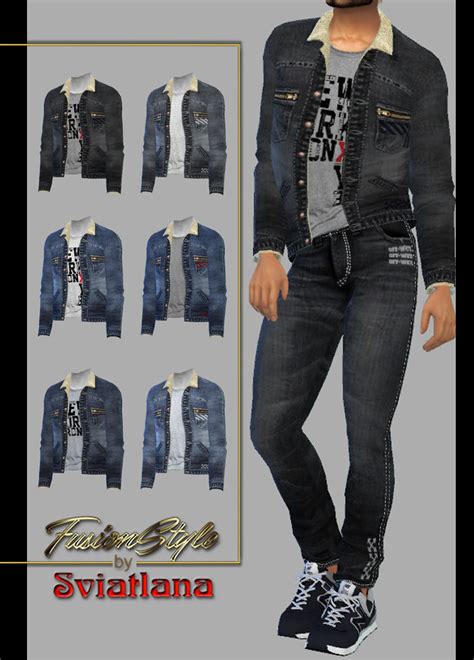 Denim Jacket Sims 4 Fusionstyle By Sviatlana By Fusionstylesims4 On
