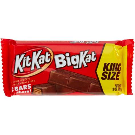 Kit Kat Big Kat 3 Oz King Size Chocolate And Crispy Wafers Candy Bar By