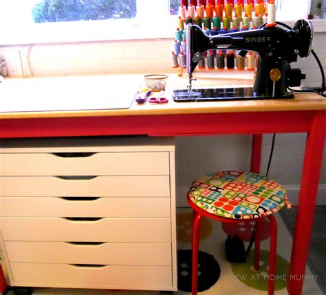 Sew At Home Mummy Tutorial~ Ikea Hack The Ingo Sewing Table For My