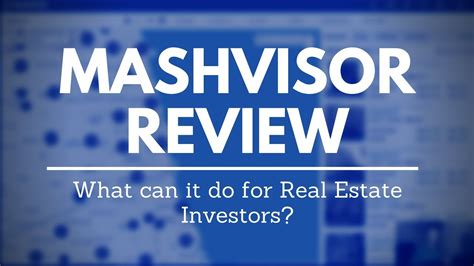 Mashvisor Review What Can It Do For Real Estate Investors Youtube