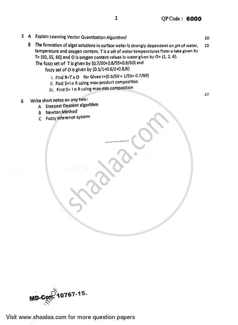 (3) draw neat diagrams wherever necessary. Soft Computing 2015-2016 BE Computer Engineering Semester ...