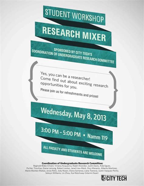 Today Research Mixer Undergraduate Research