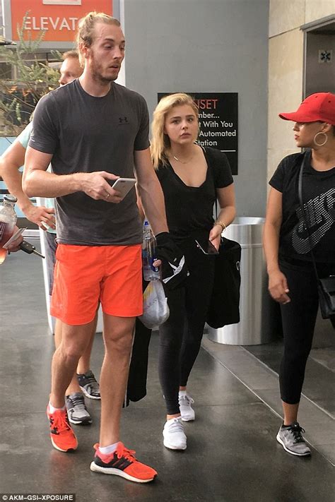 Chloe Grace Moretz Joins Brother For Spin Class In Beverly Hills Daily Mail Online