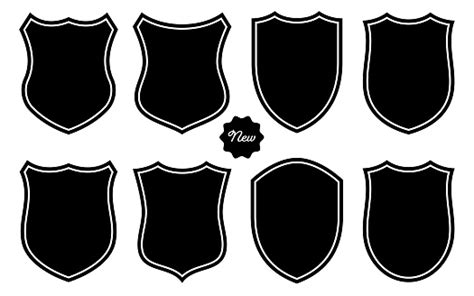 Badge Shape Set Vector Template Stock Illustration Download Image Now