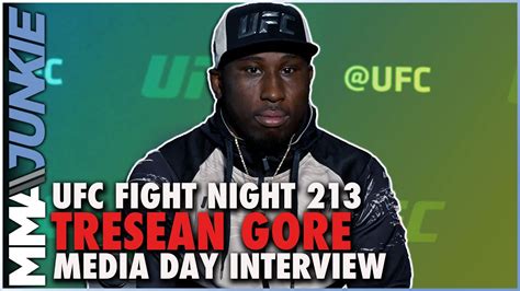 Tresean Gore Sheds Tears As He Chases First Ufc Win Ufc Fight Night