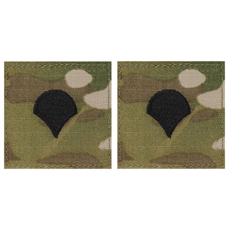 Army Specialist Spc E 4 Rank Ocp Multicam 2x2 With Hook Fastener Pair