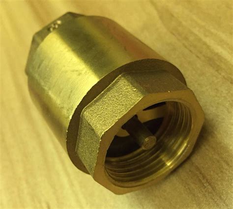 Brass 12 Bsp Female Bspp Thread In Line Check Valve Spring Vertical 1