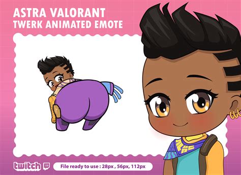 Astra Valorant Twerk Animated Emote For Discord Booty Emote Etsy Uk