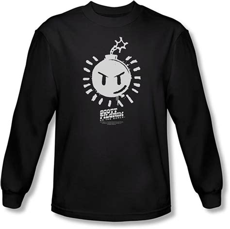 Scott Pilgrim Mens Sex Bob Omb Logo Longsleeve T Shirt