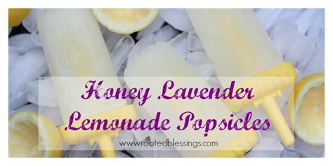 Honey Lavender Lemonade Popsicles Rooted Blessings