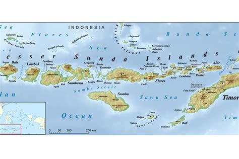 Kondisi Geografis Pulau Bali Dan Nusa Tenggara Berdasarkan Peta Luas Batas Laut Daratan Imagesee